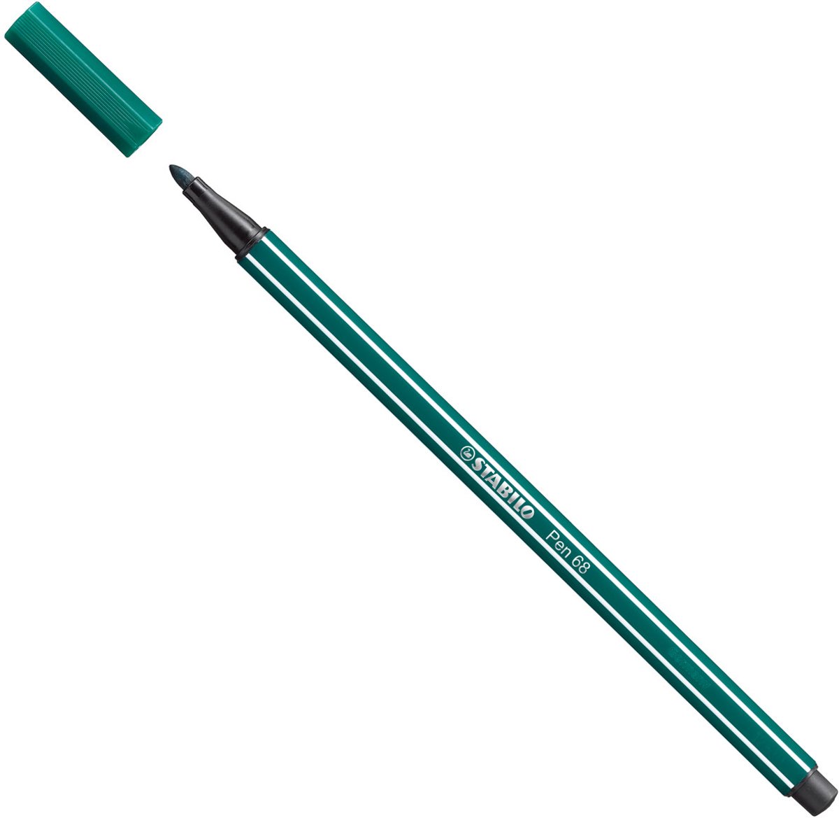 STABILO Pen 68 Viltstift Blauw Groen - per stuk