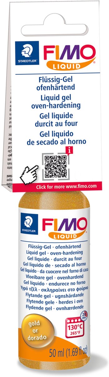 Fimo liquid ovenhardende deco gel 50 ml goud