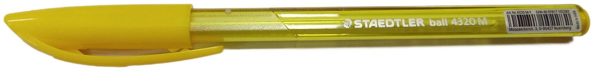 Staedtler Ball 4320 M gelpen, 1,0 mm, geel