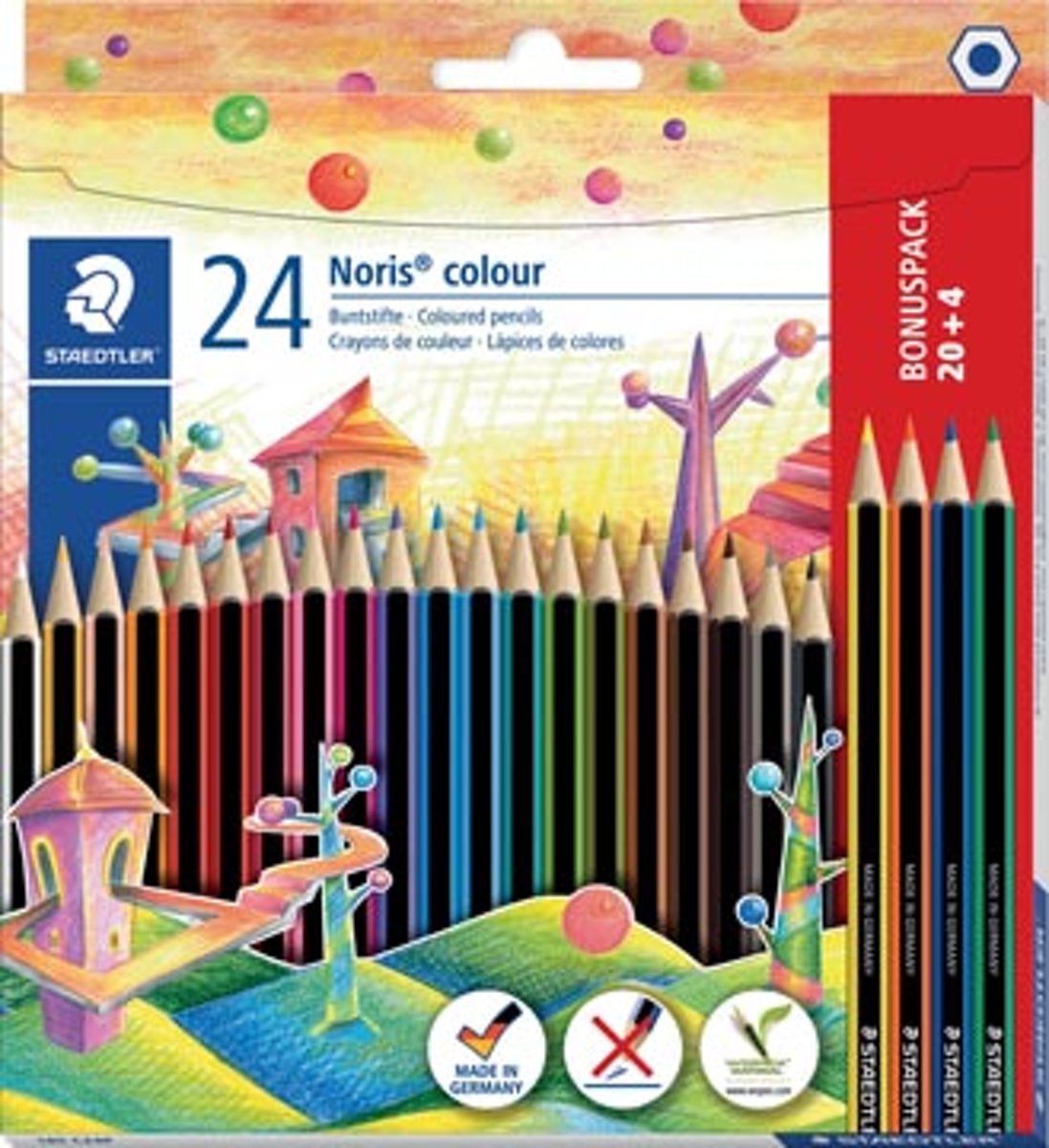 Staedtler Noris colour kleurpotloden, blister van 20 + 4 gratis
