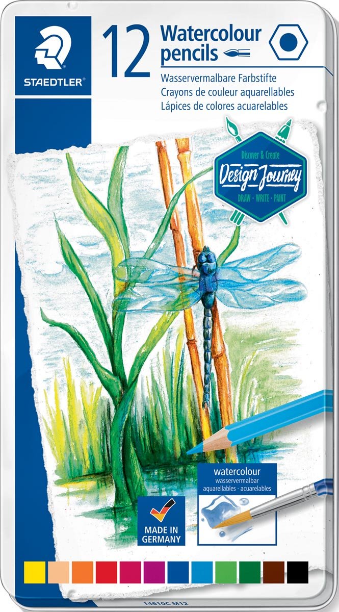Staedtler aquarel kleurpotloden - Set 12 st