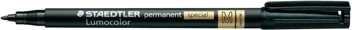 Staedtler lumocolor permanent special m zwart - 10 stuks