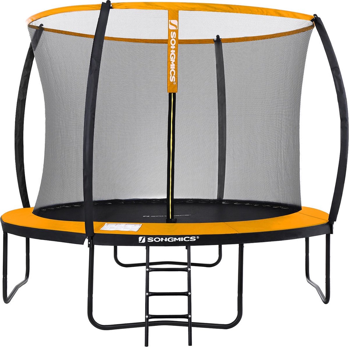 Trampoline - Met veiligheidsnet - Ø 305 cm - Zwart-oranje