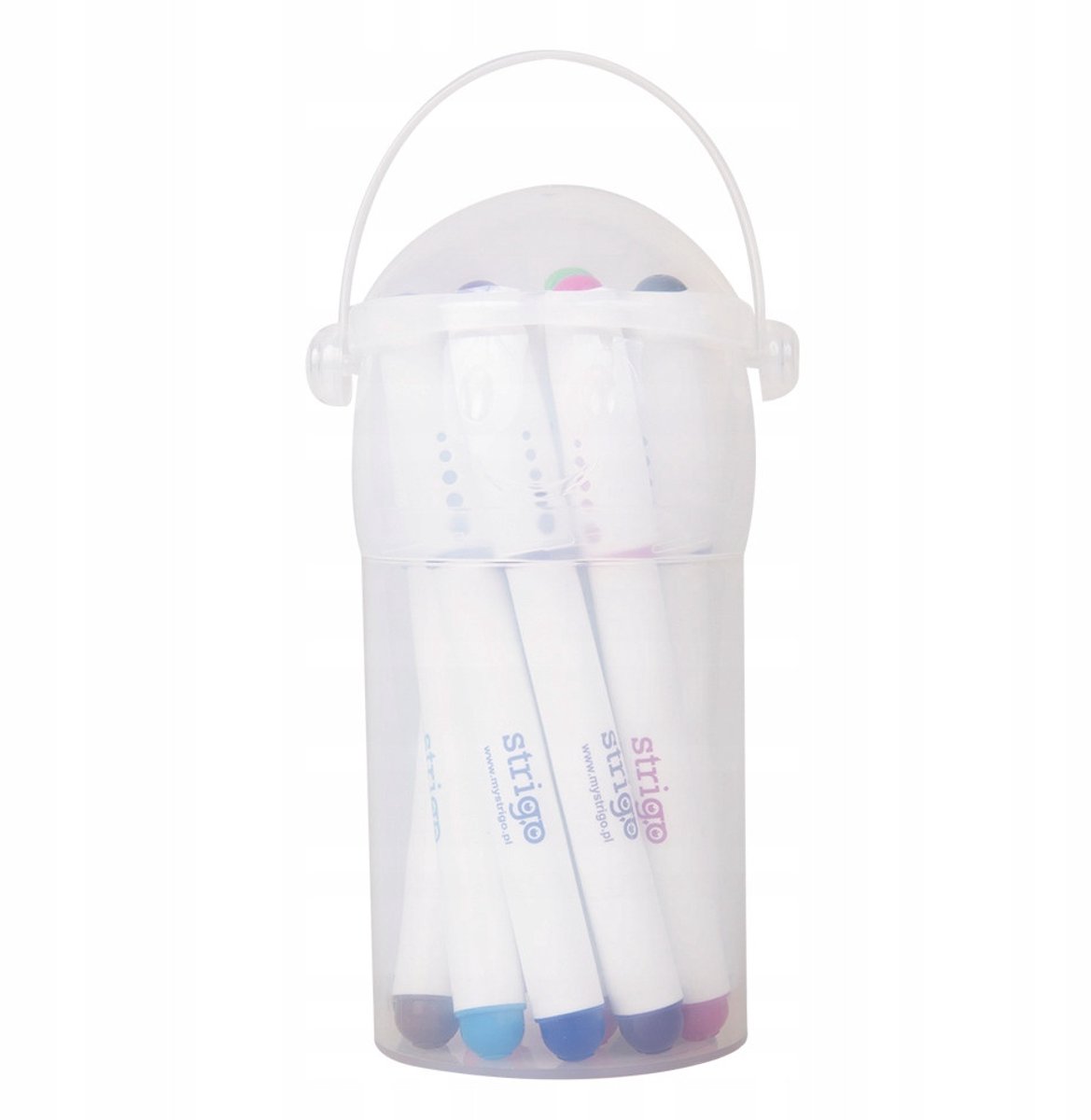 Strigo Flamaster Set - 12 levendige kleuren in handige pot