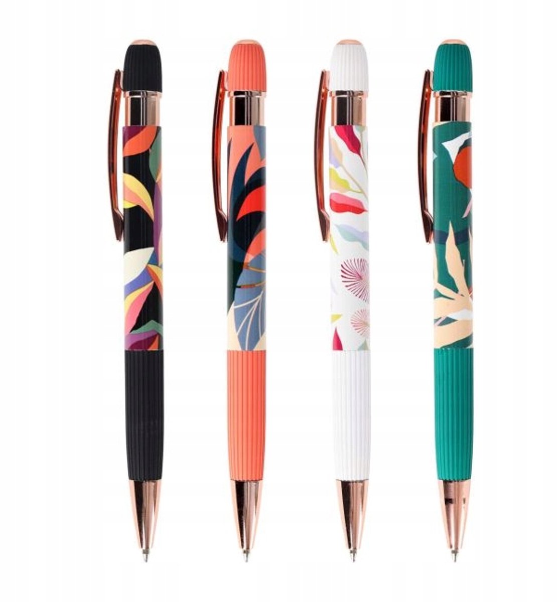 Strigo Gelpen Automatisch - Bloemig Design, blauwe inkt