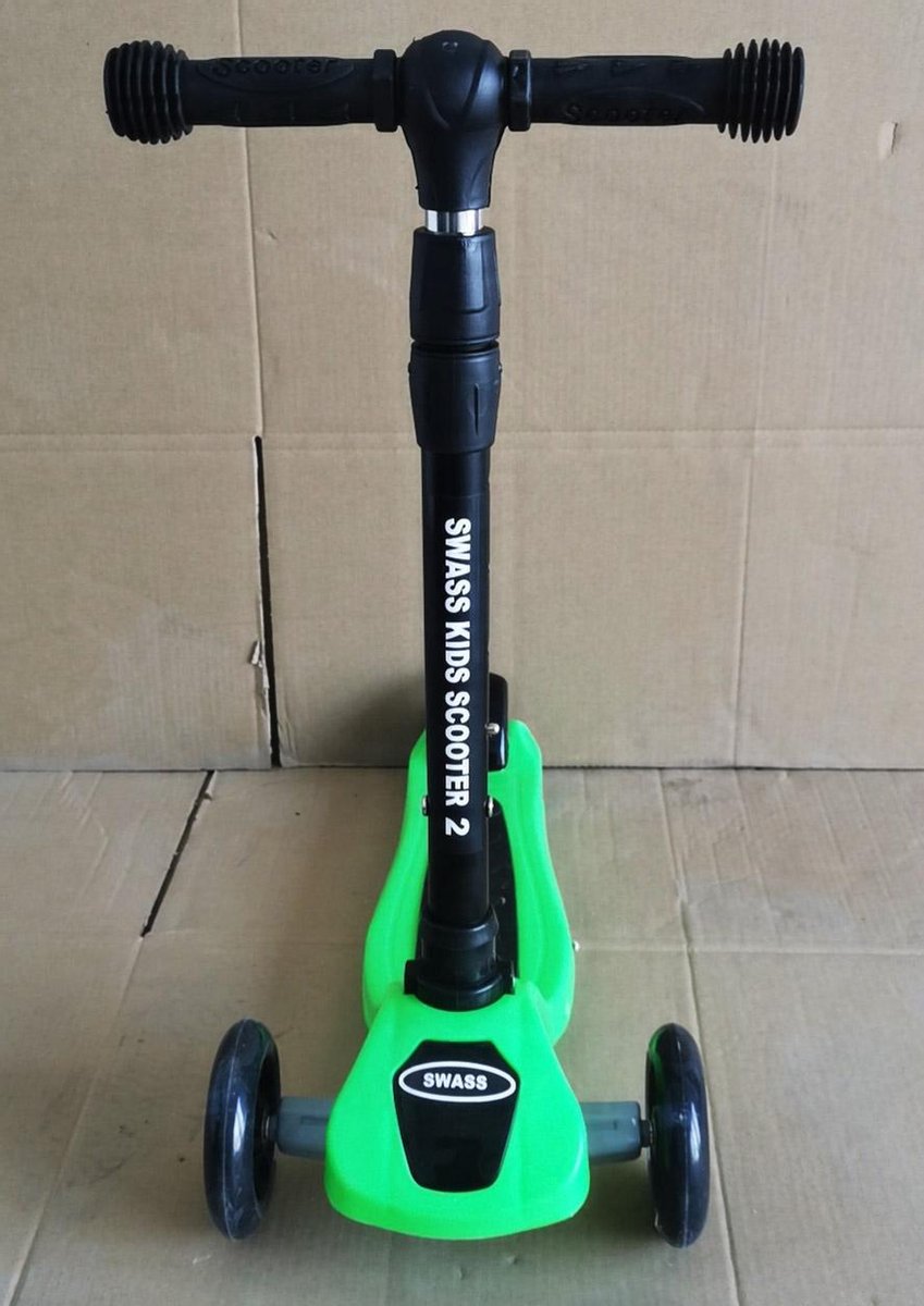 SWASS Kids Scooter Step 2 - LED Wielen - Groen