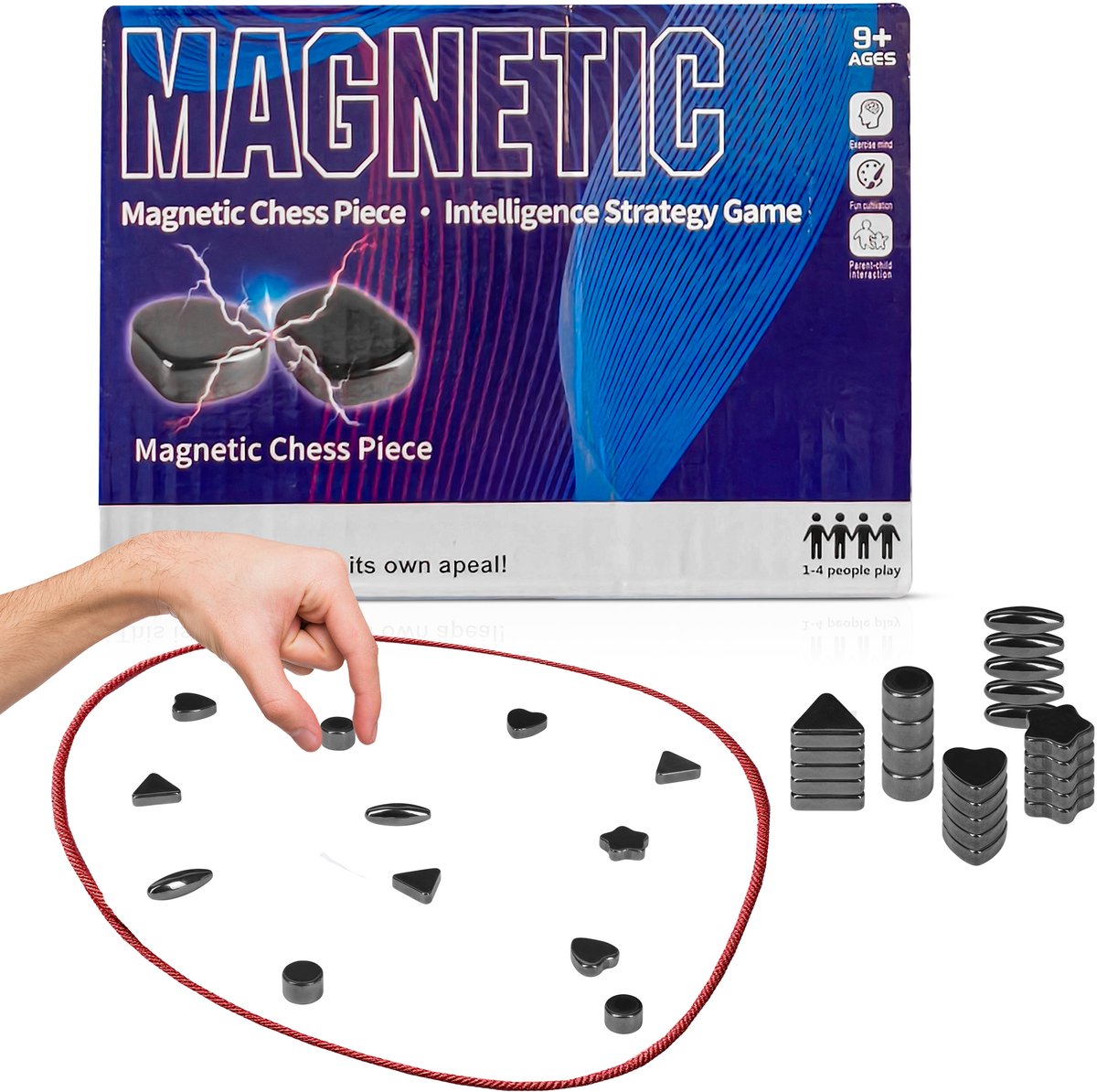 Sylro magnetisch schaakspel met verschillende vormen - kluster