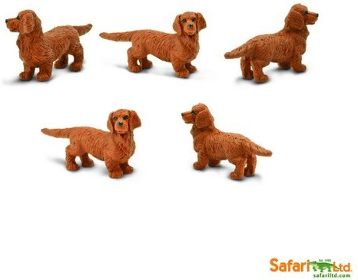 Good Luck Mini Figuren Teckels 10 stuks