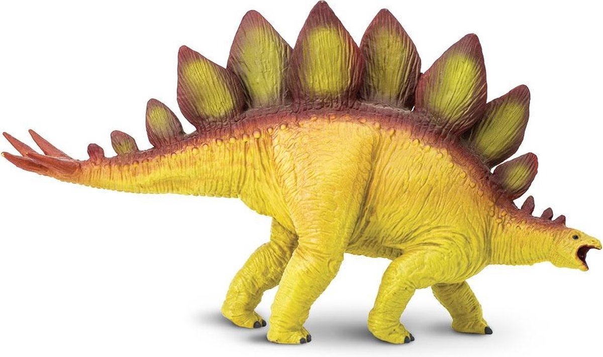 Safari Dinosaurus Stegosaurus Junior 31 Cm Rubber Geel/bruin