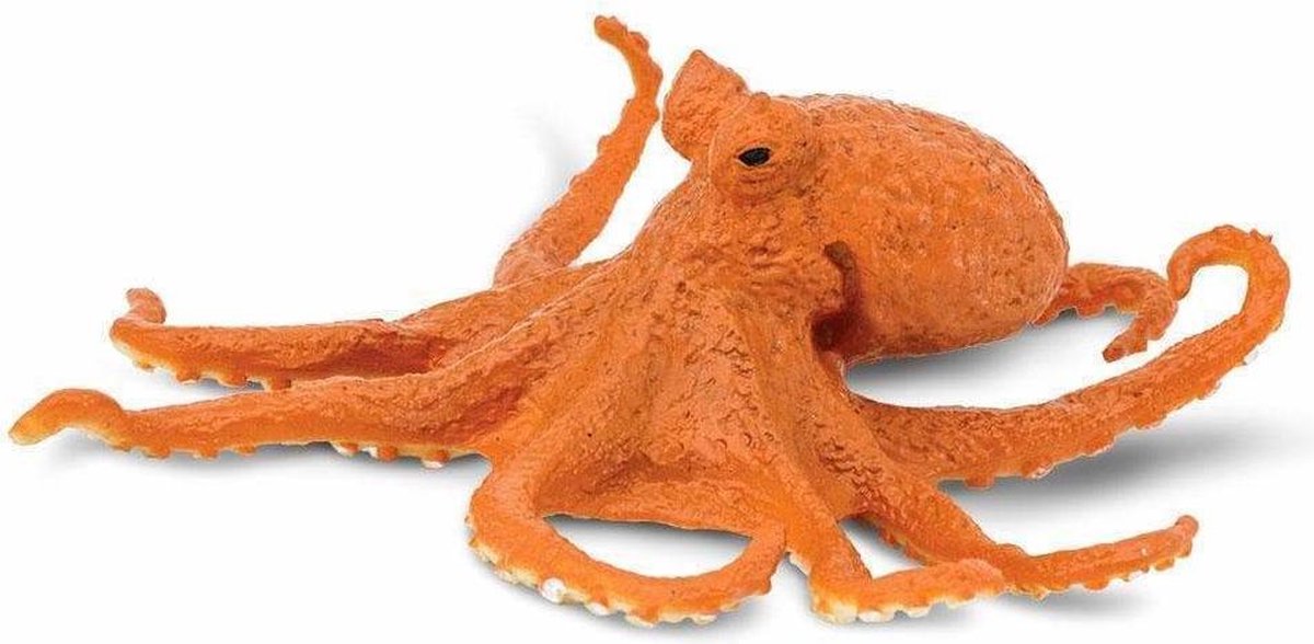 Safari Speeldier Octopus Junior 12,5 X 4 Cm Oranje