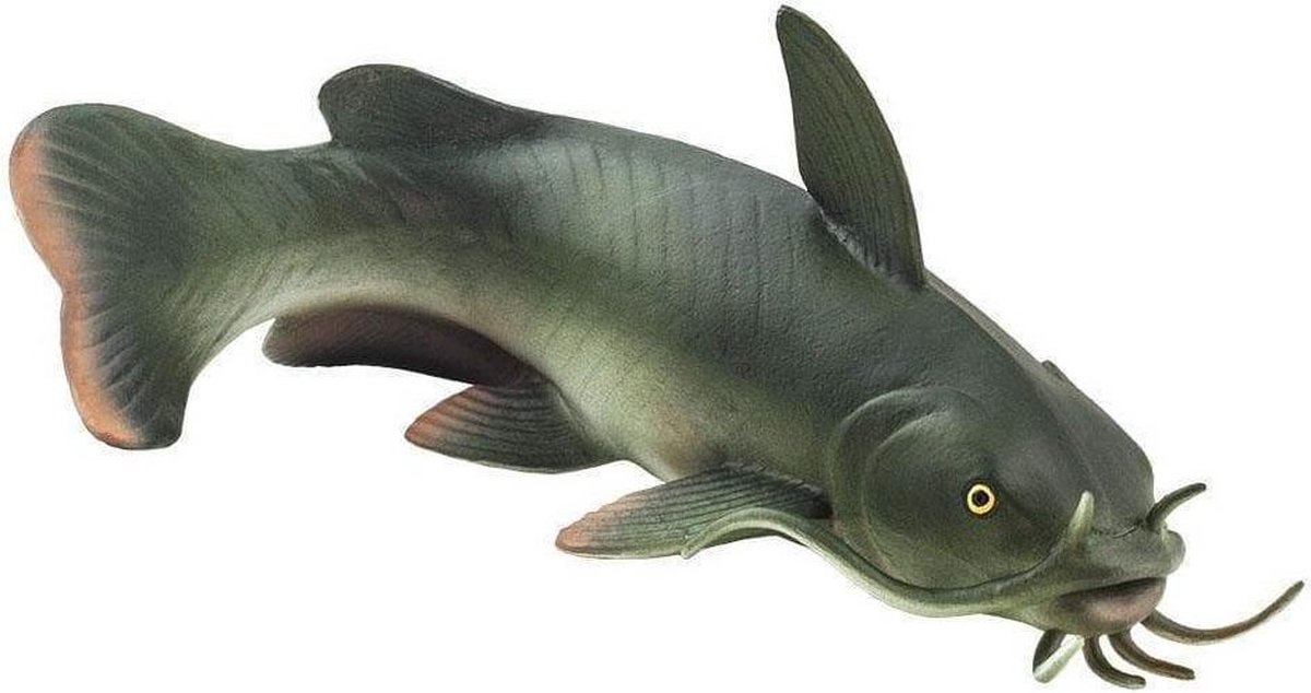 Safari Speelfiguur Meerval Junior 15,5 X 11 X 7 Cm Donkergroen