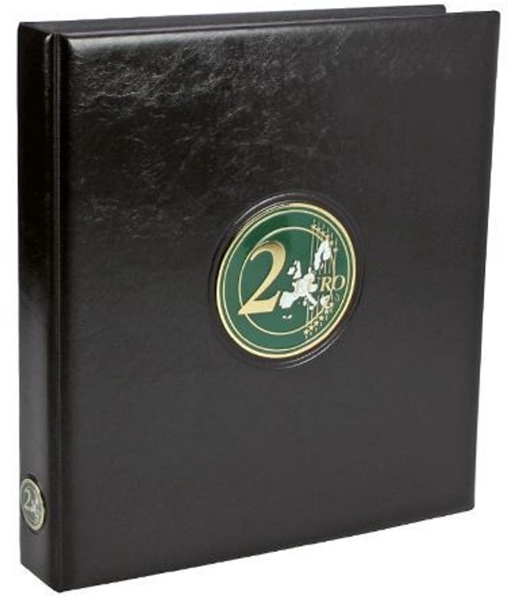 Premium, Album (4 rings) voor 2 Euromunten - 2011/2015 - Zwart - afm: 235 x 265 x 45 mm.