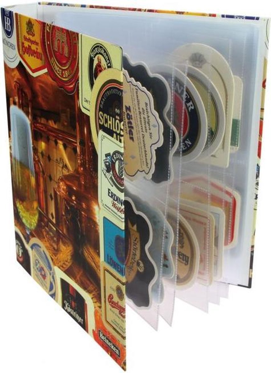 SAFE Bierviltjes verzamelmap - incl 20 insteekbladen - tot wel 160 viltjes