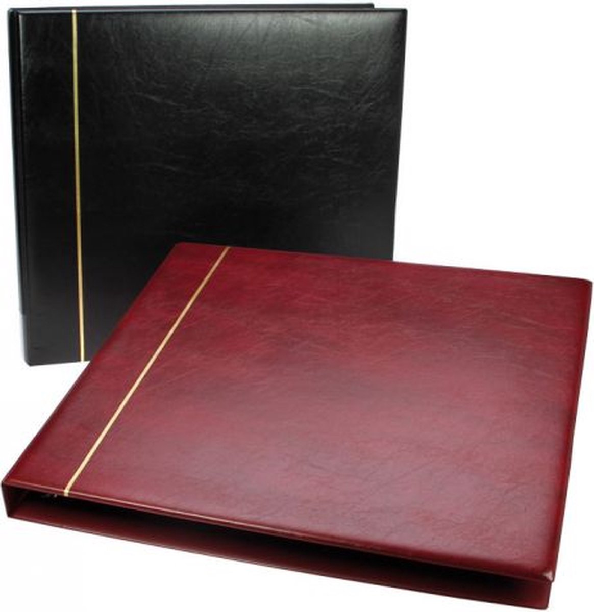 SAFE Verzamelalbum voor ansichtkaarten - incl. 8 insteekbladen - tot wel 96 kaarten - Wijnrood