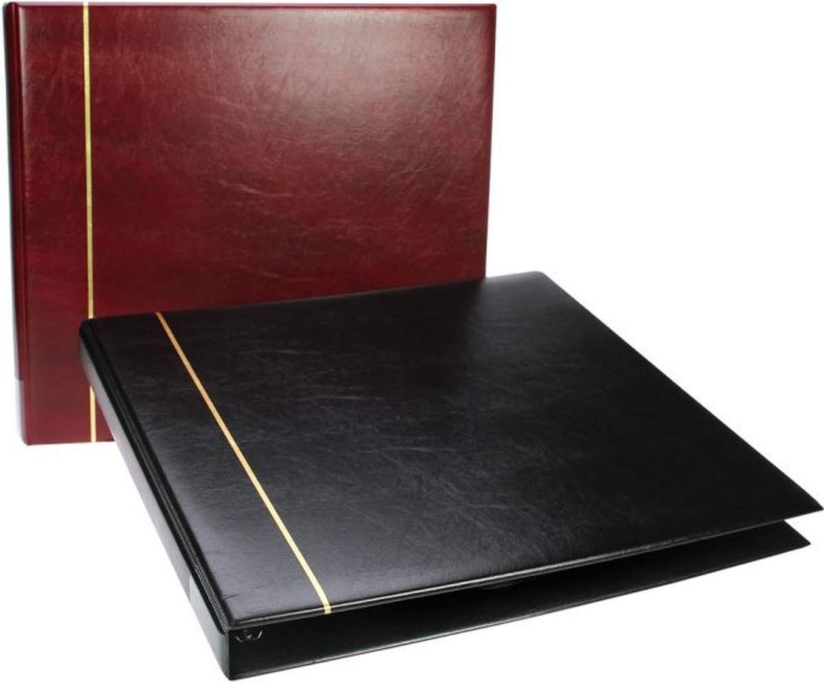 SAFE Verzamelalbum voor ansichtkaarten - incl. 8 insteekbladen - tot wel 96 kaarten - Zwart