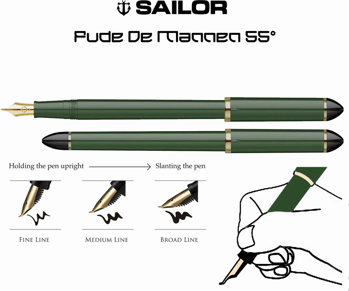 Sailor Fude-De-Mannen Script Kalligrafie Pen 