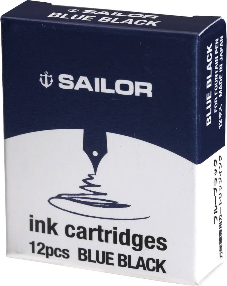 Sailor Inkt Cartridges - Blue Black