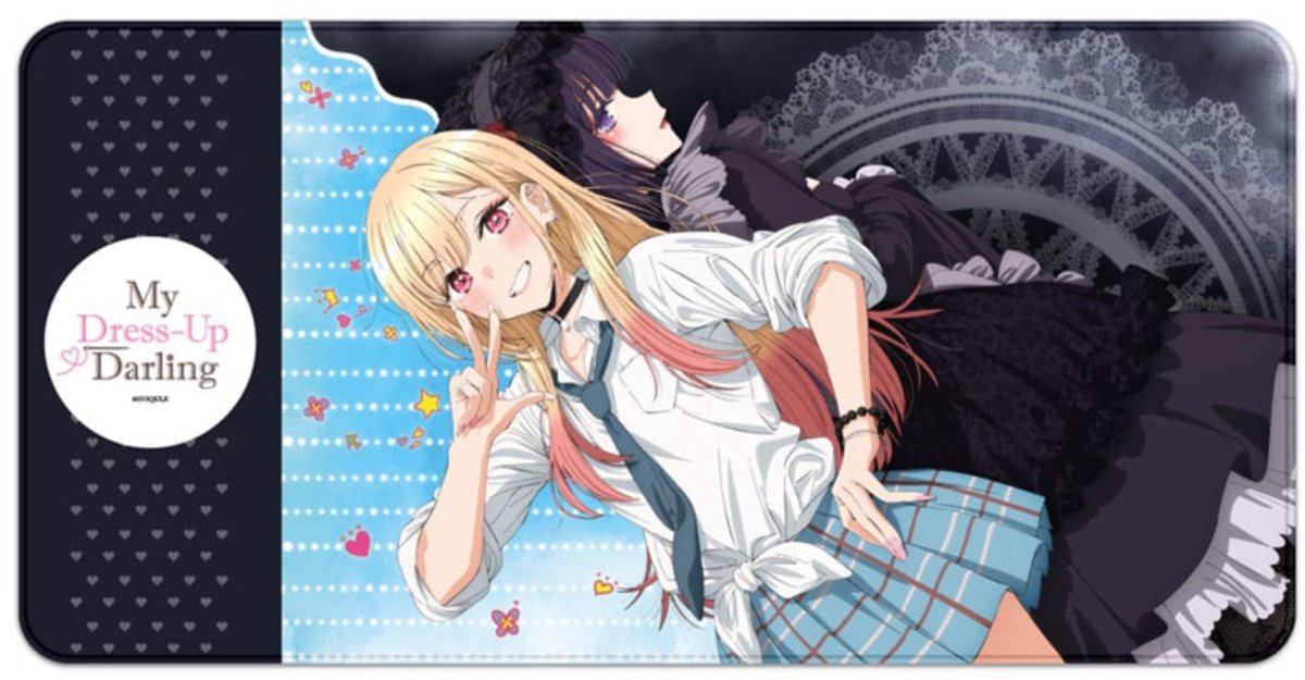 Sakami Merchandise My Dress-Up Darling XXL Mousepad Marin Shizuku Cosplay 80 x 40 cm Mouse pads