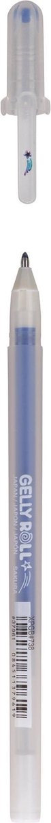 Gelly Roll gelpen stardust glitter 738 marineblauw