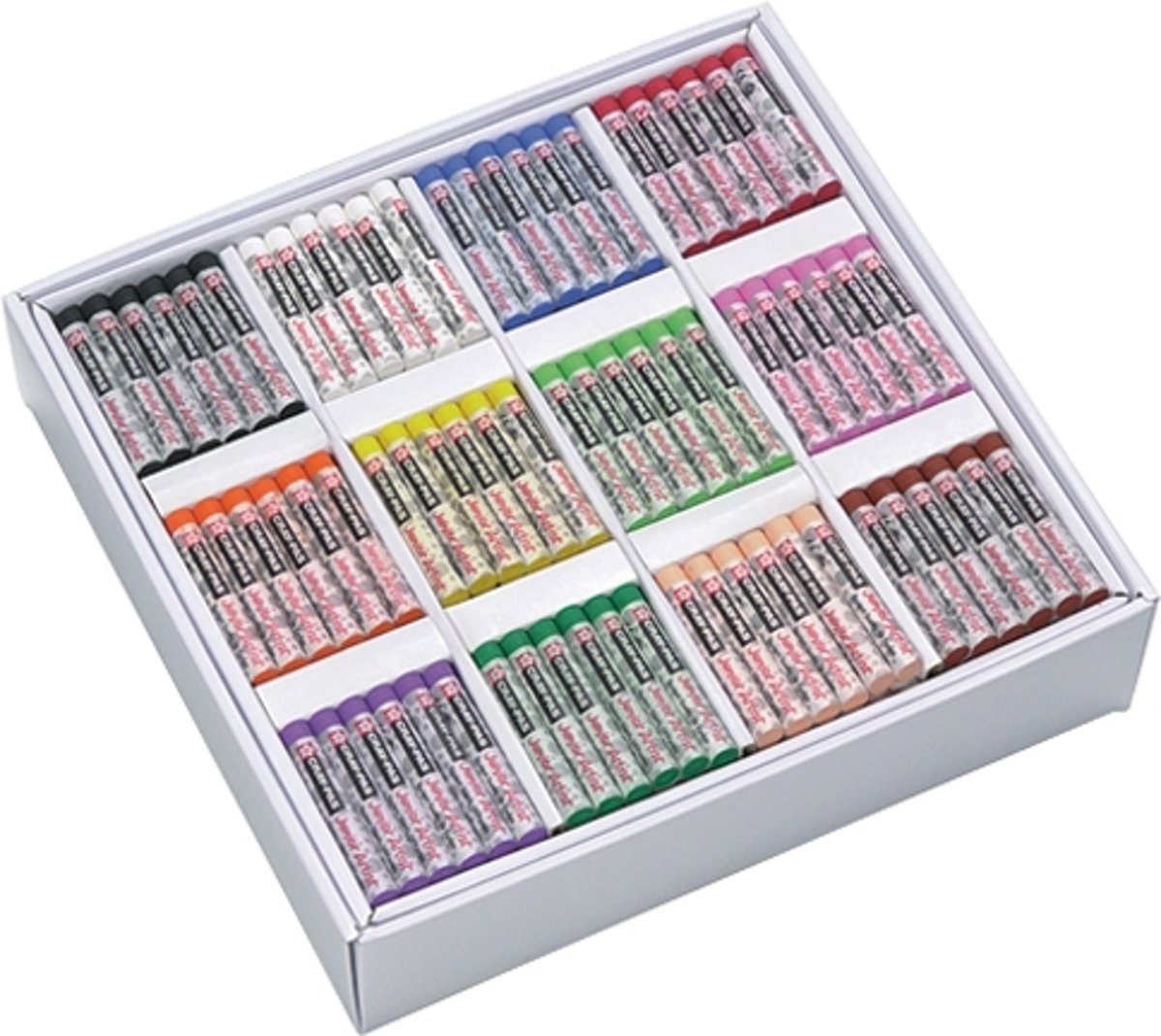 Cray-Pas Junior Artist Schoolbox oliepastels 12 kleuren x 36 oliepastelkrijt