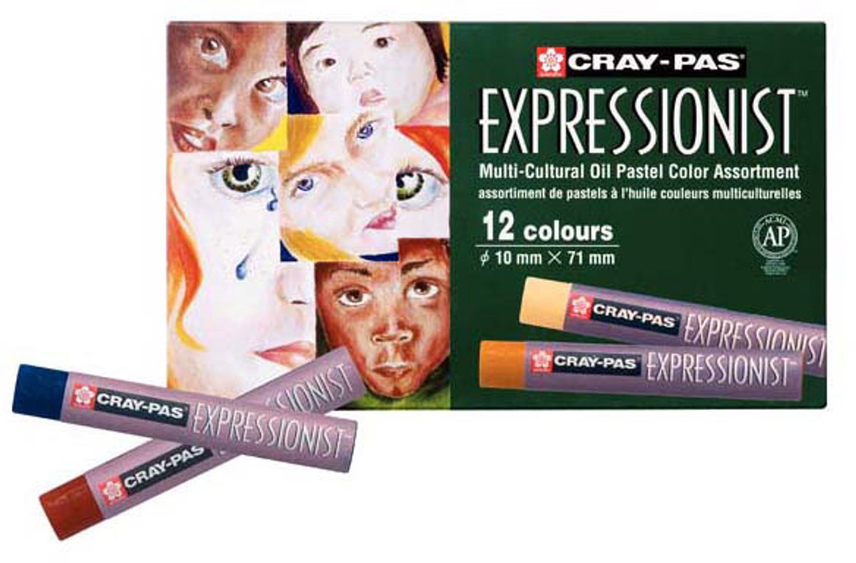 Sakura Cray-Pas Expressionist Set 12 Oliepastels Multicult.