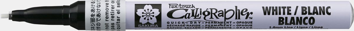 Sakura Pen Touch - Witte 1.8mm Kalligrafie Stift