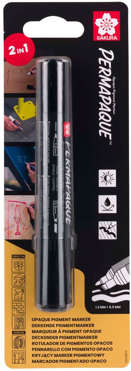 Sakura Permapaque Dubbele Punt Zwart
