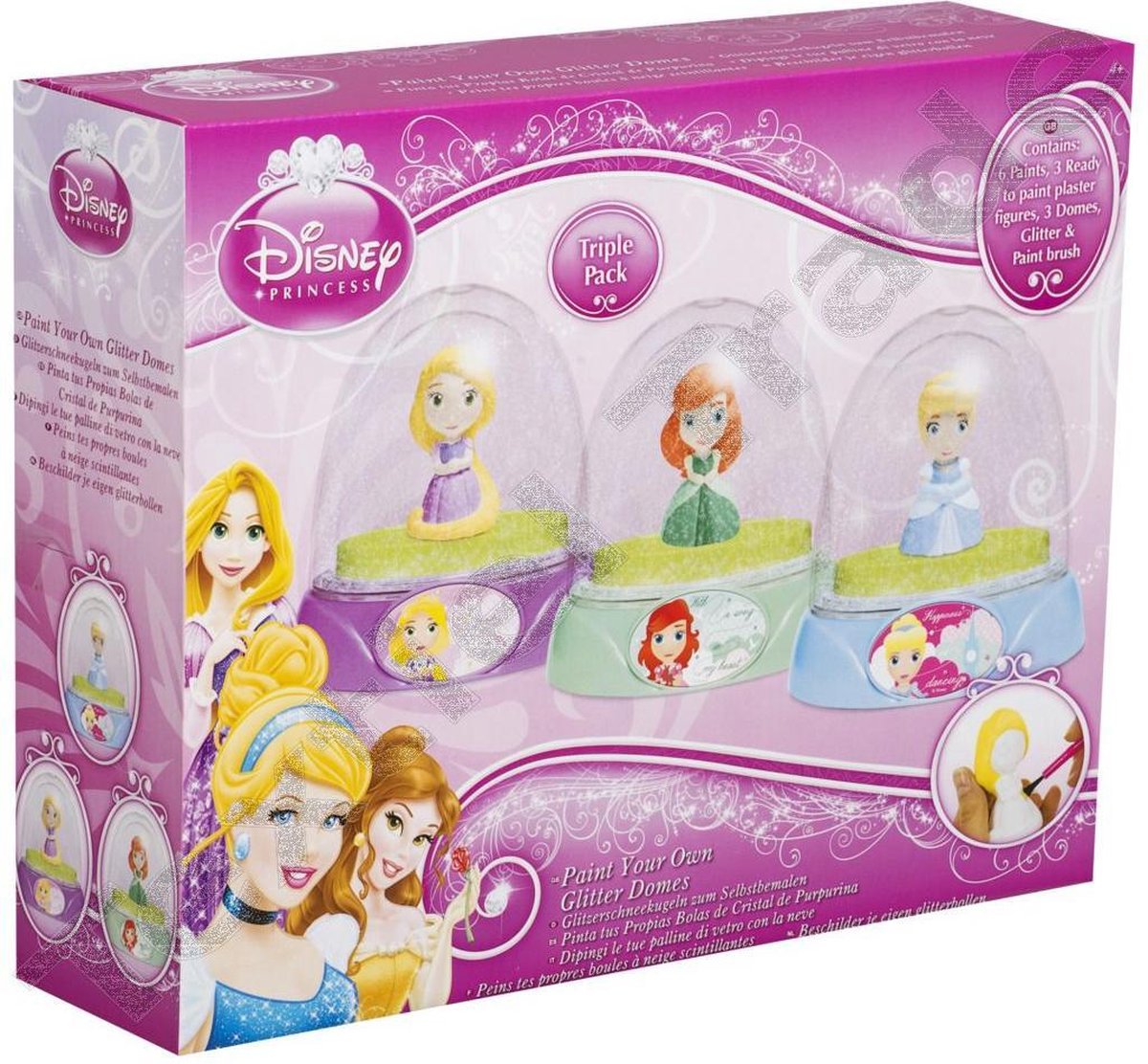 Disney princess triple pack glitterbollen ( boules à neige )