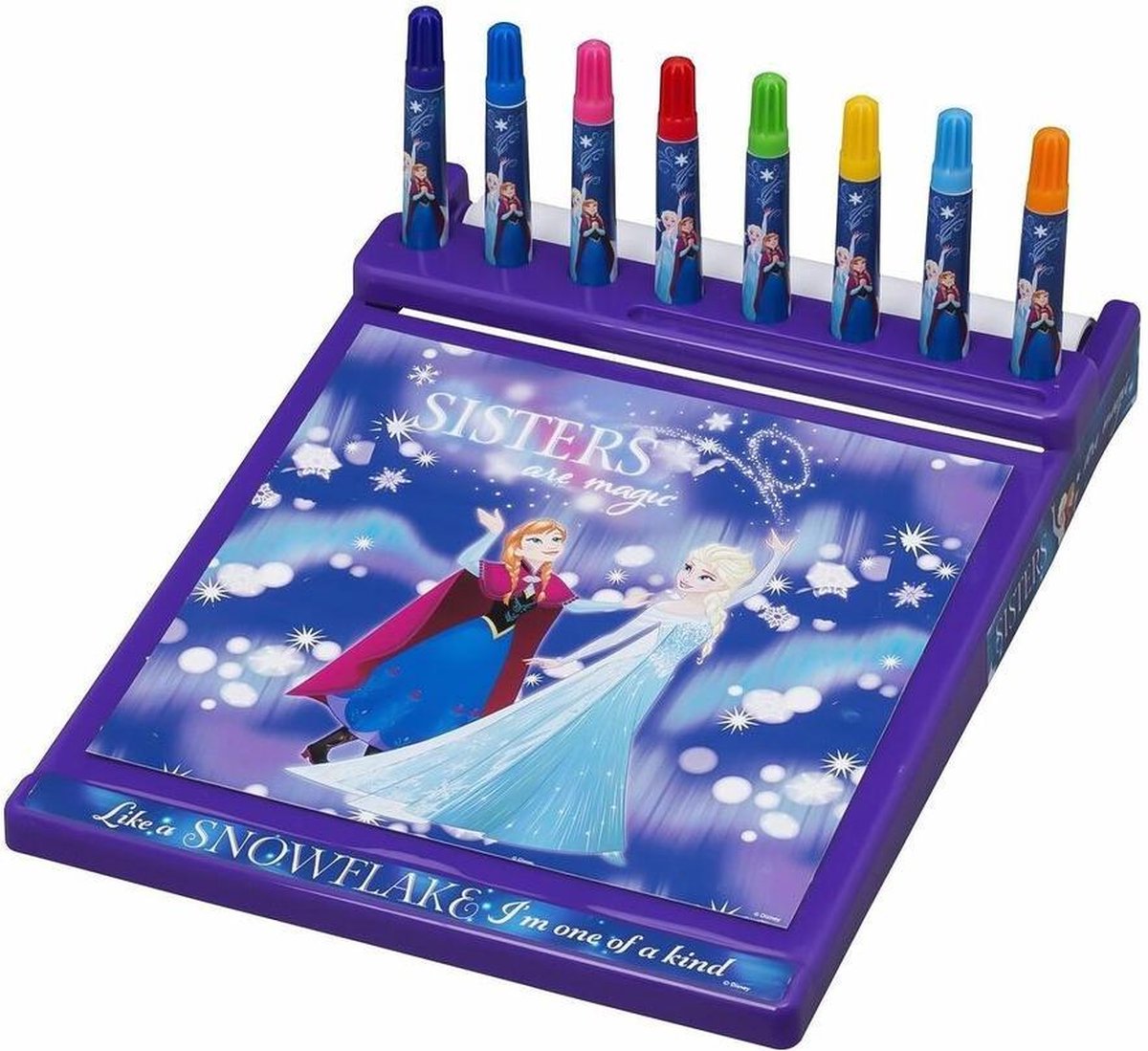 Kleurenset Jumbo Roll and Go Art Desk Disney Frozen 8 Pieces
