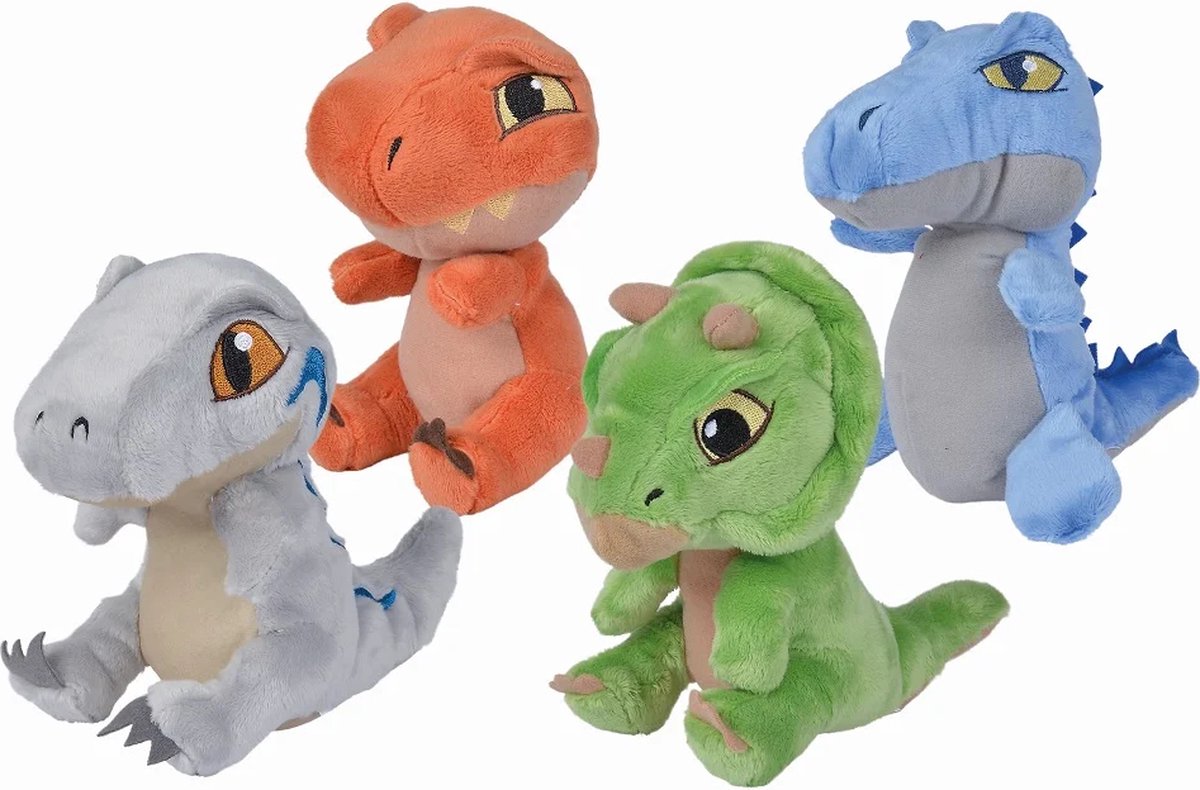 Jurassic World knuffel 18 cm - 1 exemplaar - Film knuffel - Pluche - Verzamel ze allemaal