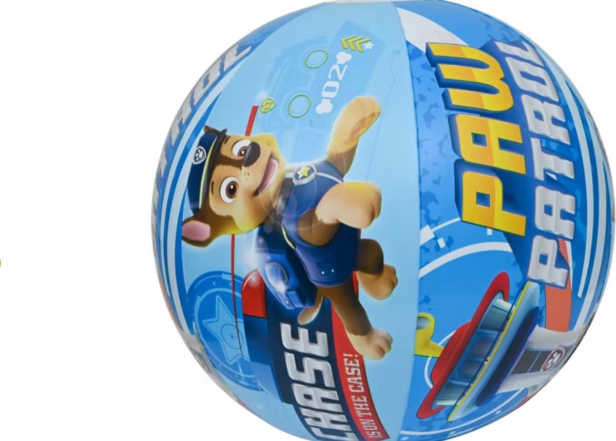 Paw Patrol Strandbal - Chase - Beachball - Kids - Blauw