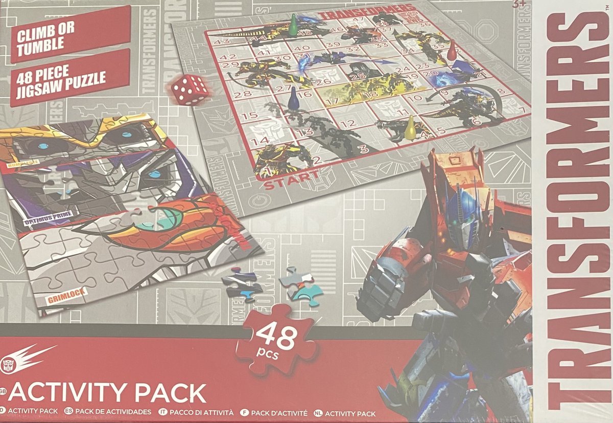 Transformers - activity pack - puzzel 48 stukjes - climb or tumble