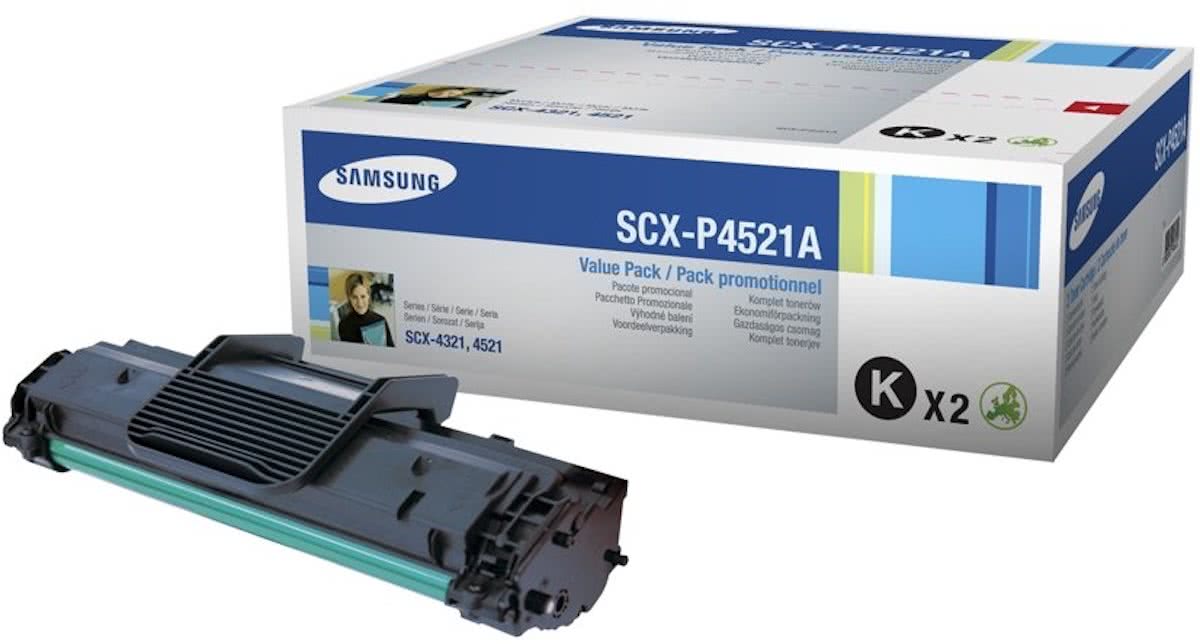 SCX-P4521A tonercartridge zwart standard capacity 3.000 paginas 2-pack