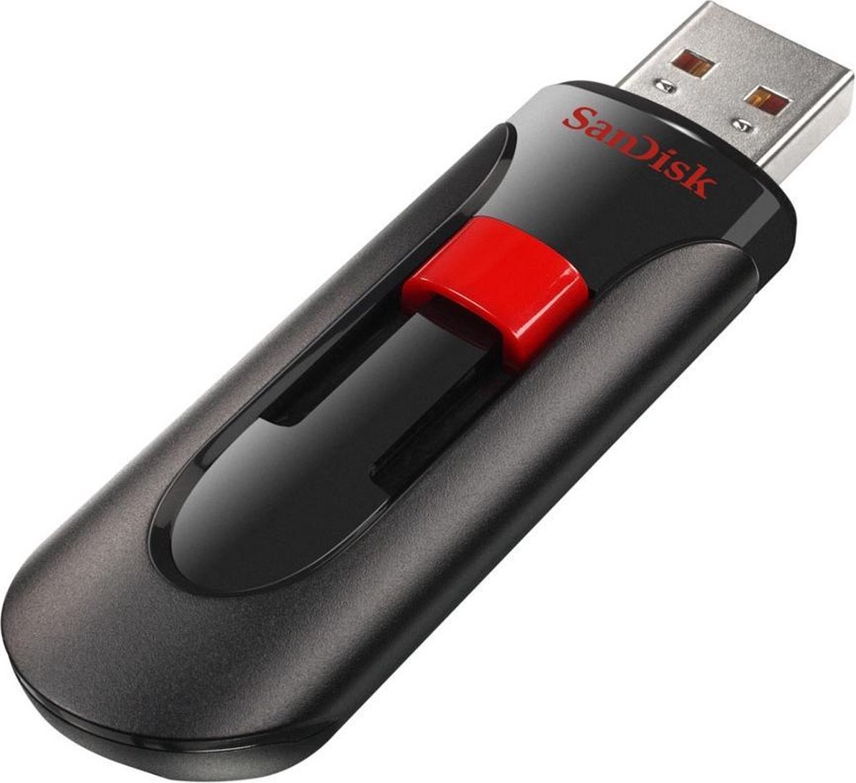 Sandisk Cruzer Glide USB flash drive 16 GB 2.0 USB-Type-A-aansluiting Zwart, Rood