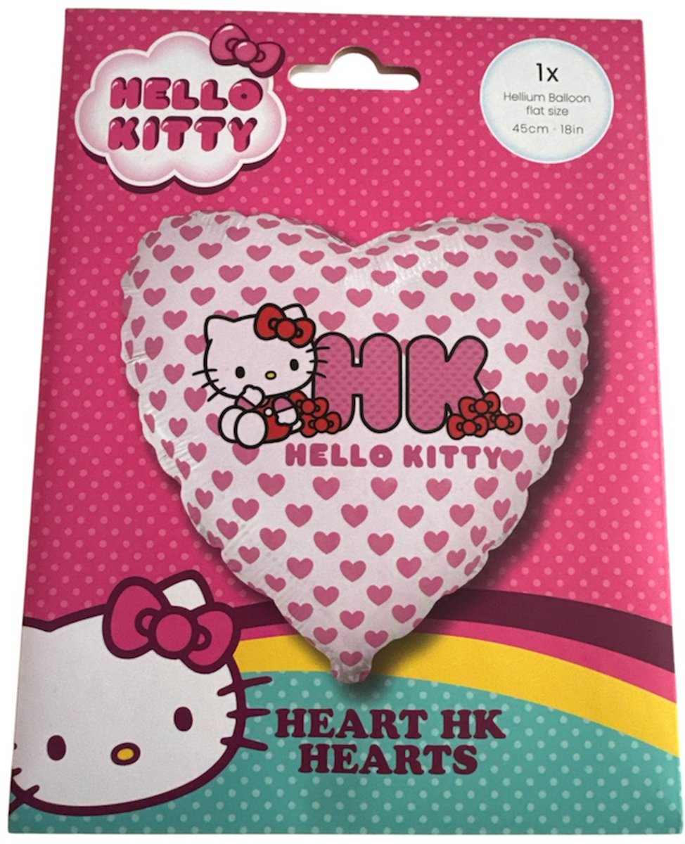 Hello Kitty folie ballon voor helium, 45 cm.