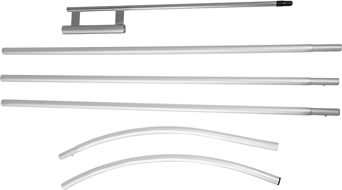 Vlaggenstokhouder - 12 masten - Vlaggenmast - Vlaggenmasthouder -Banner - 12x6 Stuks Vlaggenmasten - 4,3M Paal - Beachvlag