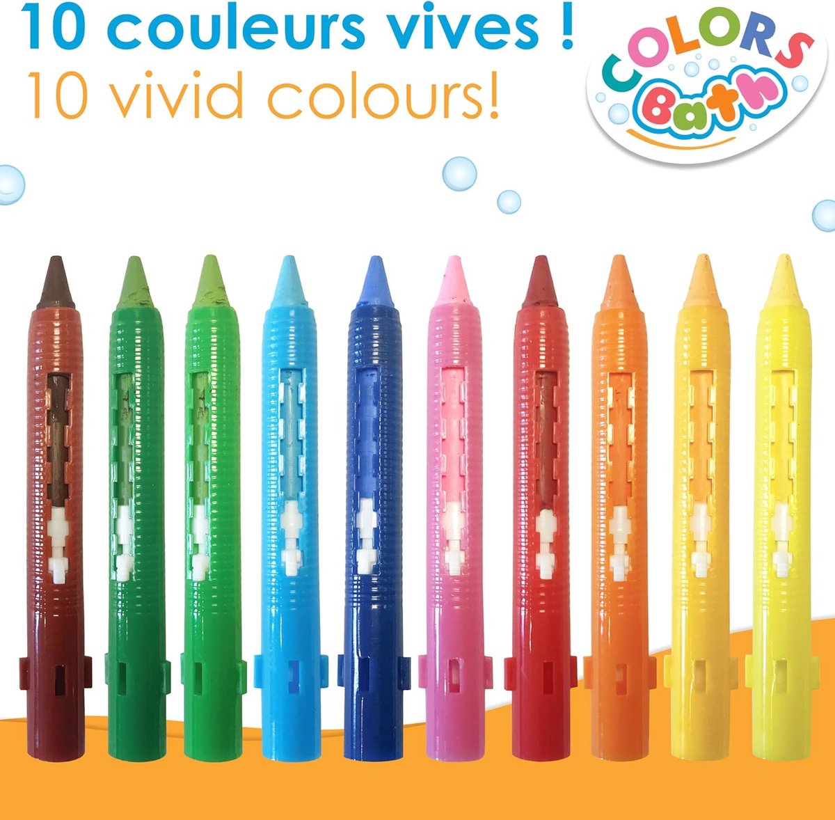 10 Kleurstiften Voor De Badkuip