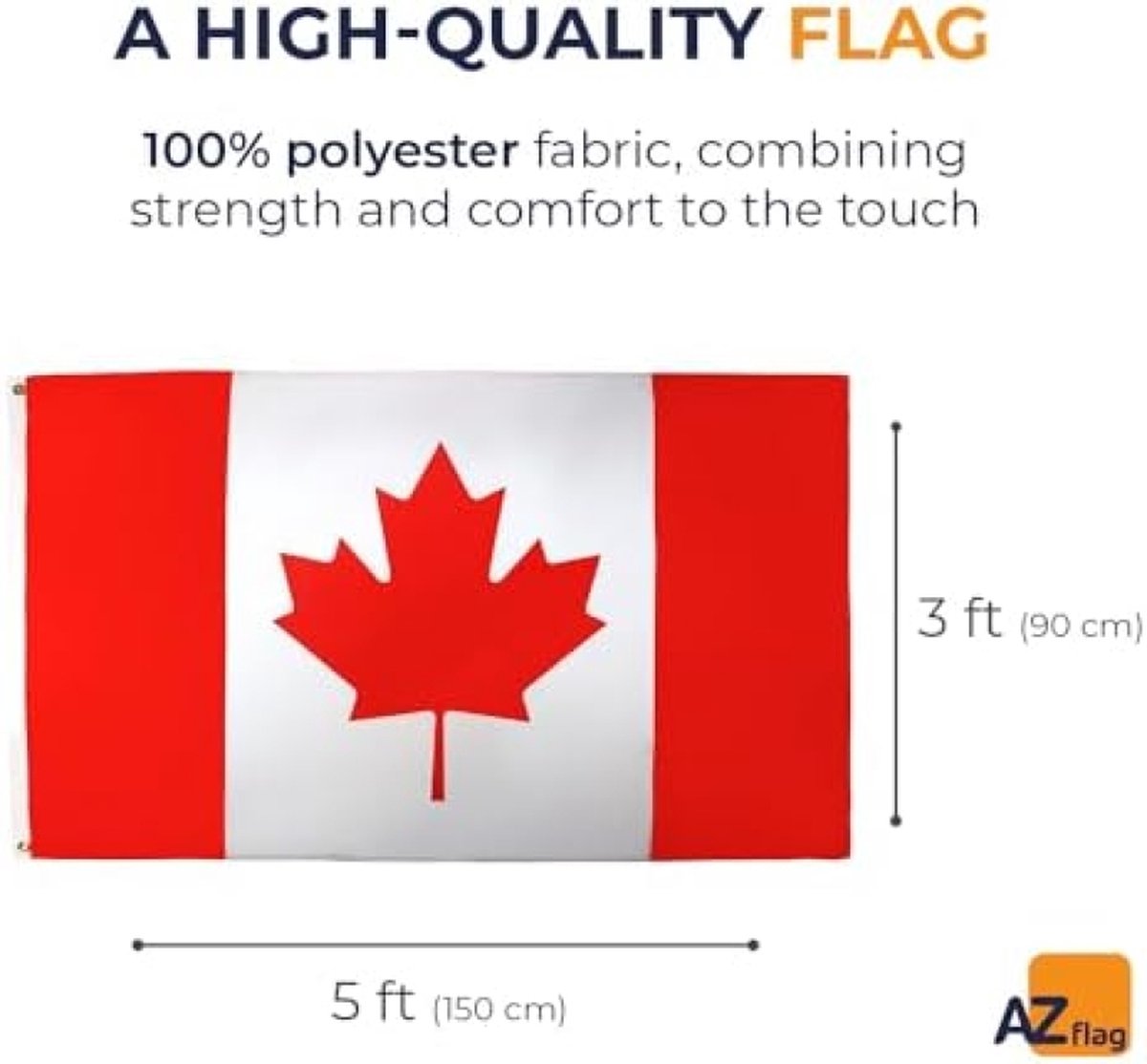 Canada Vlag 150x90 cm - Canadese vlaggen 90 x 150 cm - Banner 3x5 ft Licht polyester