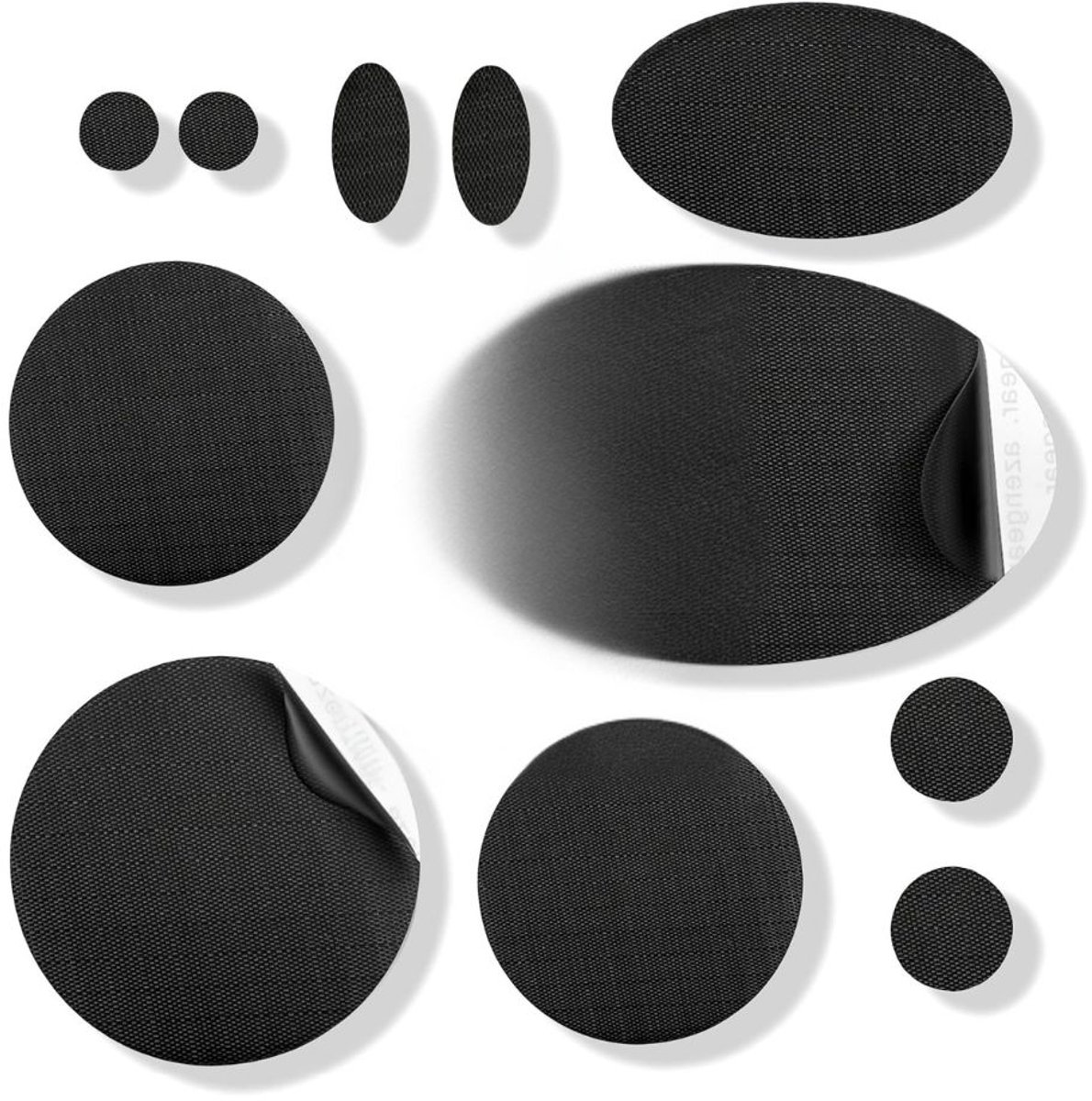 Kleding Reparatie Patch Set - Strijk Embleem - Kleding Reparatie Patches - Opstrijk Reparatiedoek - Jas Reparatie Patches - Sticker - Kleding Accessoires - Waterdichte - Zelfklevende - Zwart - 11 Stuks