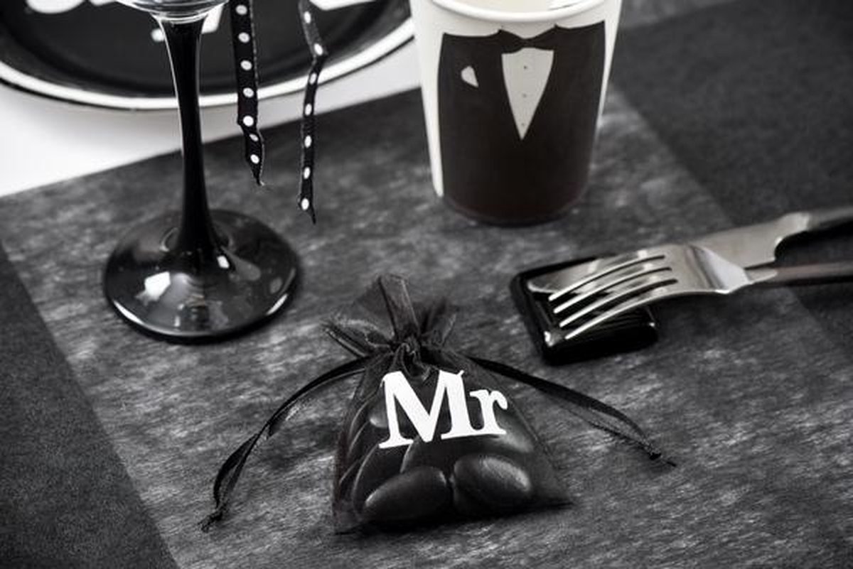 Santex Organza zakjes Mr. - 10 stuks - OP = OP