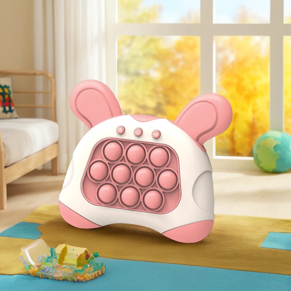 Fidget toy Pop it game kindercadeau -Pop it spel - Speelgoed - Fidget game controller voor kinderenr - Pop It joystick - Stress relief controller - Pop bubble controller - Fidget popper game controller -speelgoed meisjes- Roze