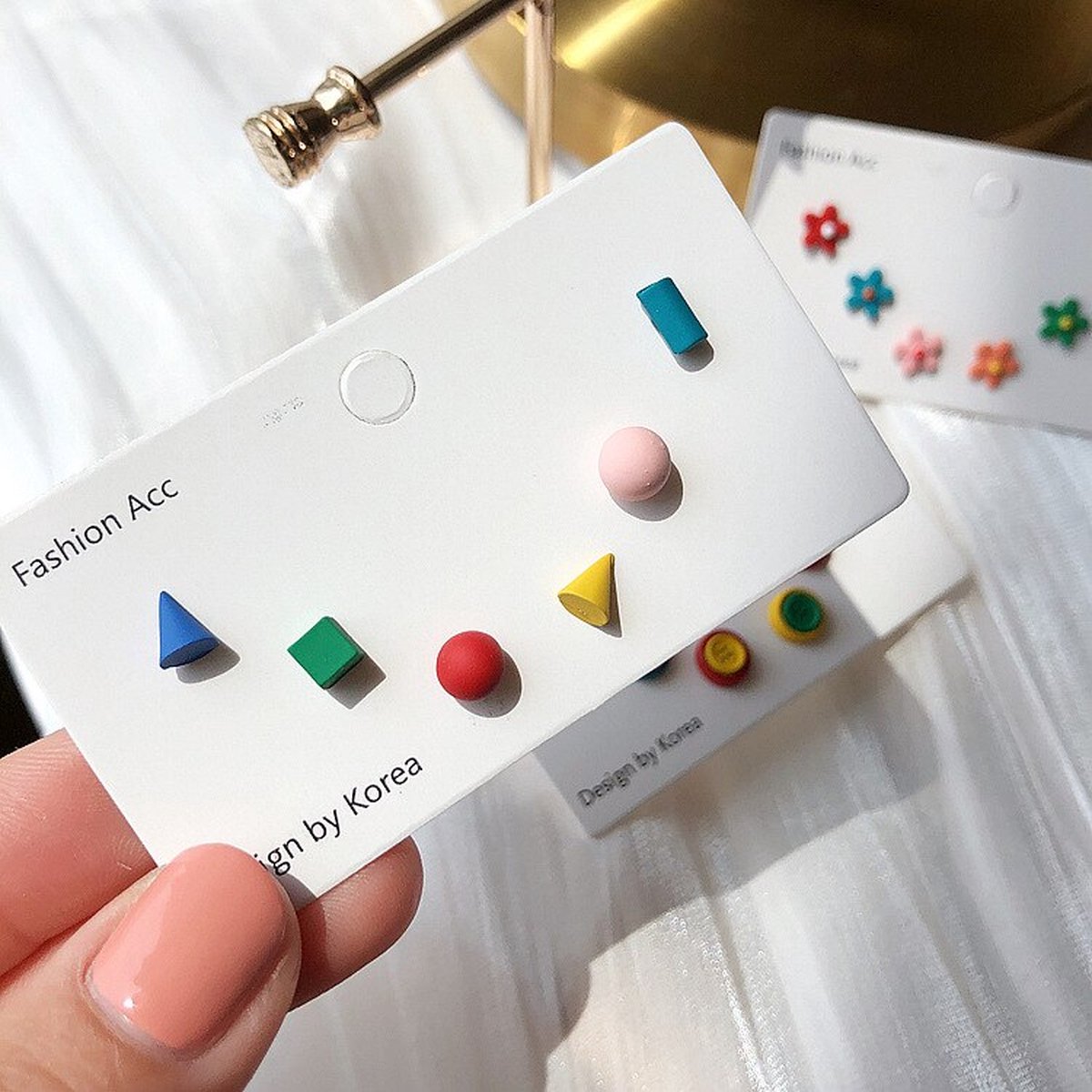 Sara Shop Oorbellen - Geometrische Vormen Oorbel - aantrekkelijk oorbellen - Hart Oorknoppen - Oorknoppen - Mooie Cadeau Voor Meisjes