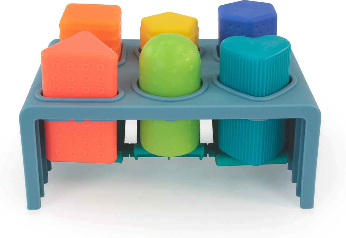   -   Peuter - 6 verschillende vormen met textuur - Hamerbank - Hamertje Tik - Press & Pop Bench