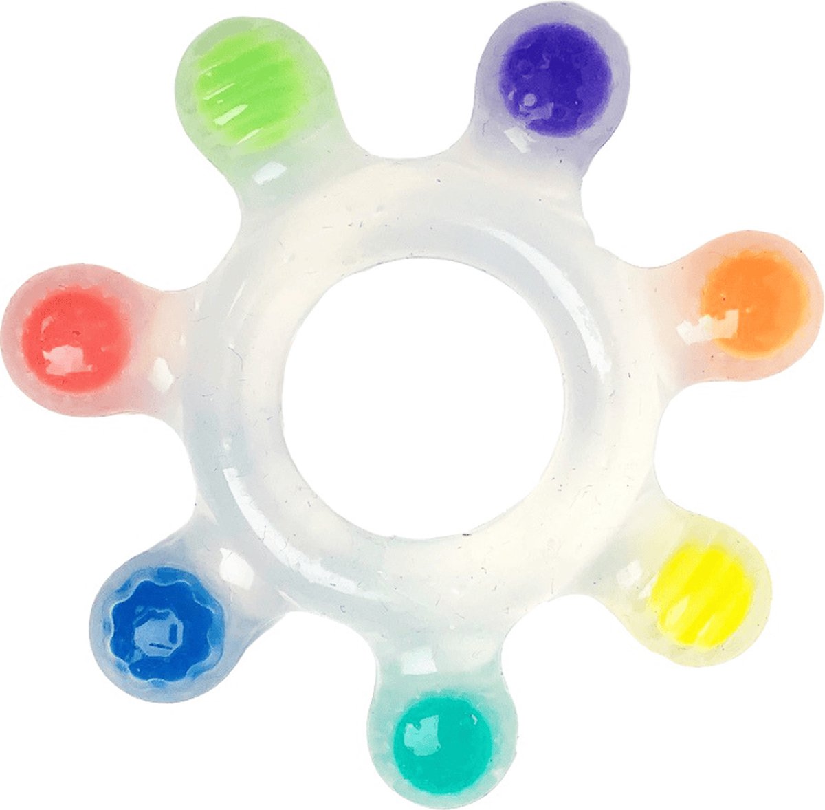 Sassy Rainbow Star Silicone Teether