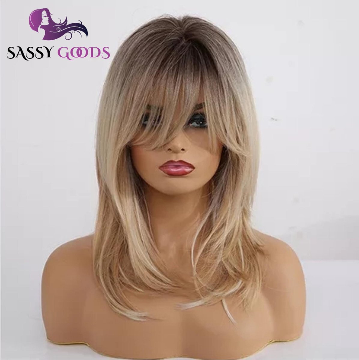 Pruik - One Size Verstelbaar - Pruiken Dames - Bonde Pruik - Wig - Blond Haar