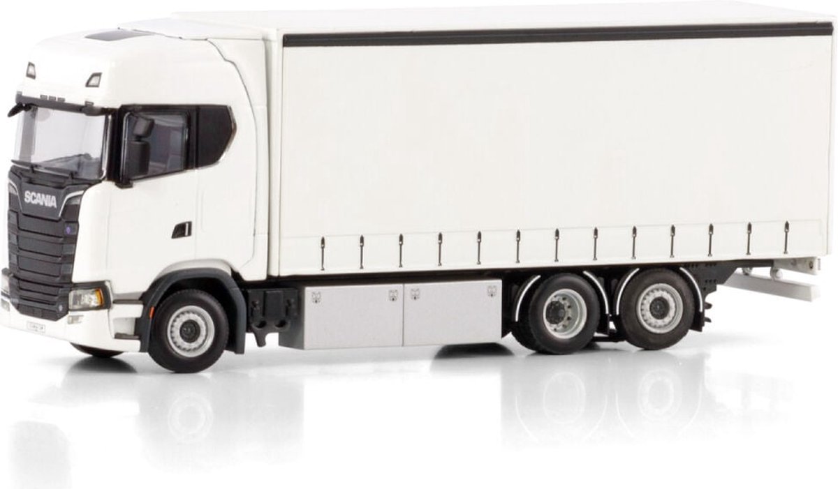 Scania S Highline CS20H 6x2 Tag Axle Rigid Curtainside Truck - 1:50 - WSI Models