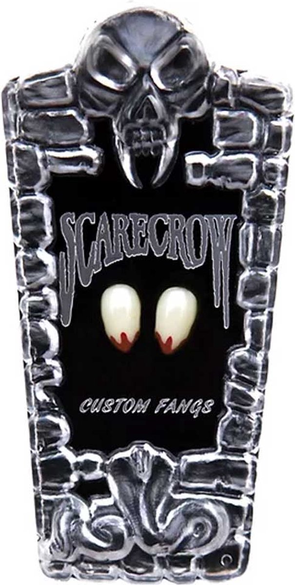 Scarecrow Vampiertanden Small Blood Tipped Deluxe Wit