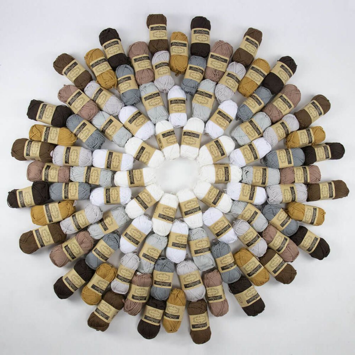 Scheepjes BLOOM Pakket Ass Grijs 9 x 50 Gr - 9 kleuren - 1 st = 9 bollen DUURZAAM