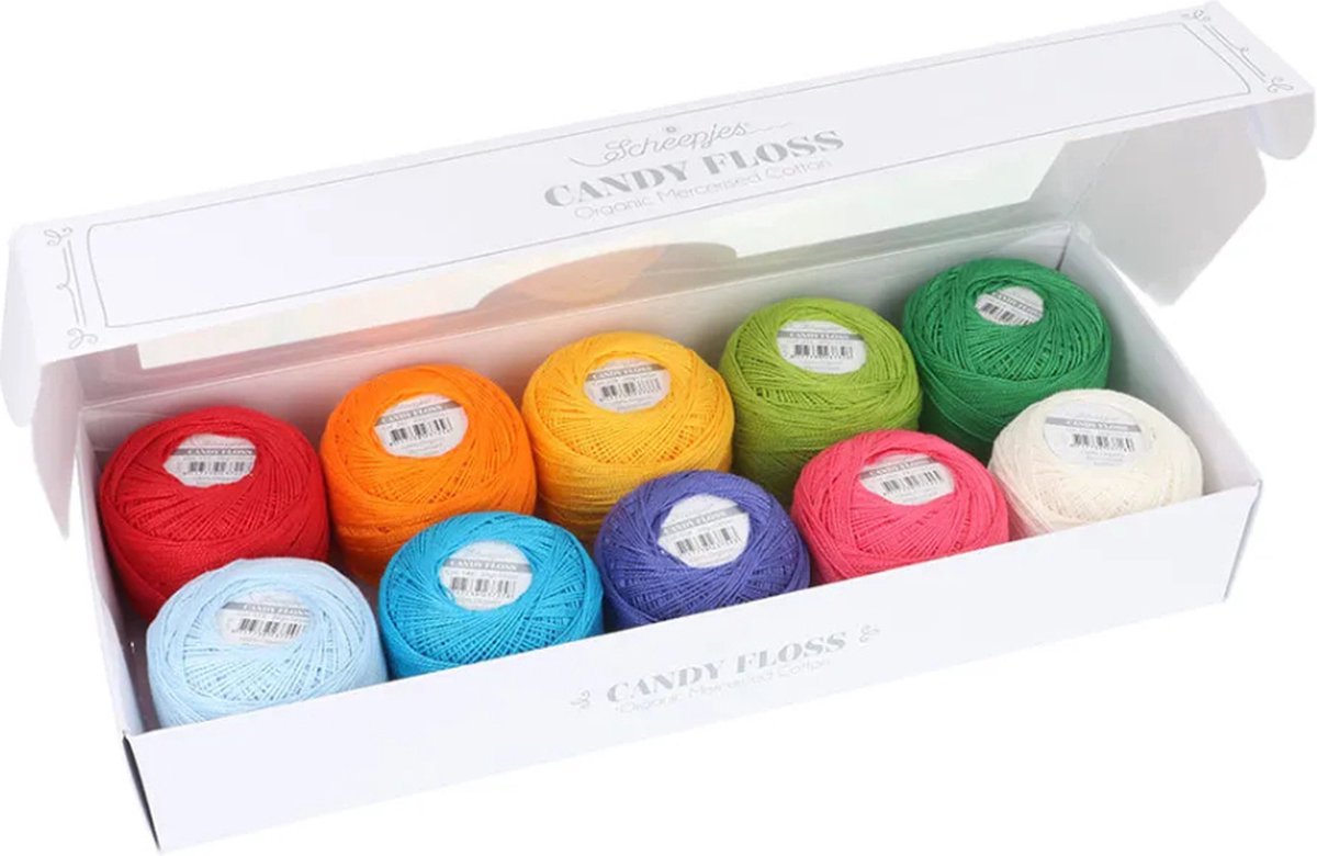 Scheepjes Candy Floss colour pack 10x20gr BIRTHDAY CAKE