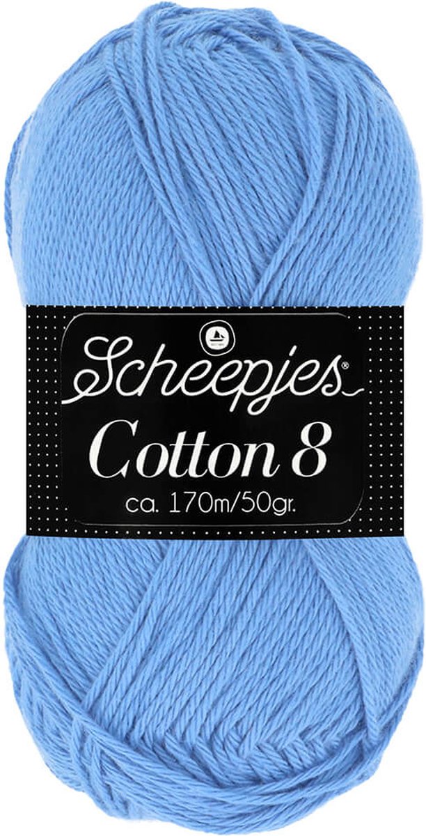 Scheepjes Cotton 8 50 gram nr 506 Paars Blauw
